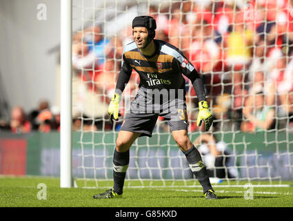 Fußball - FA Community Shield - Arsenal gegen Chelsea - Wembley Stadium. Arsenal-Torwart Petr Cech Stockfoto