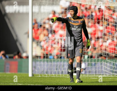 Fußball - FA Community Shield - Arsenal gegen Chelsea - Wembley Stadium. Arsenal-Torwart Petr Cech Stockfoto