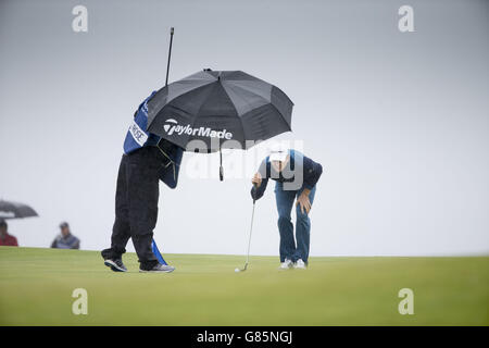 Golf - Scottish Open - Tag zwei - Gullane Golfclub Stockfoto