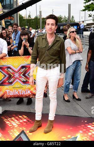 Nick Grimshaw bei den X Factor Auditions in der Wembley Arena, London. DRÜCKEN Sie VERBANDSFOTO. Bilddatum: Donnerstag, 16. Juli 2015. Bildnachweis sollte lauten: Ian West/PA Wire Stockfoto