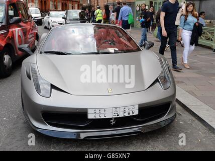 Nahen Ostens Autos in London Stockfoto