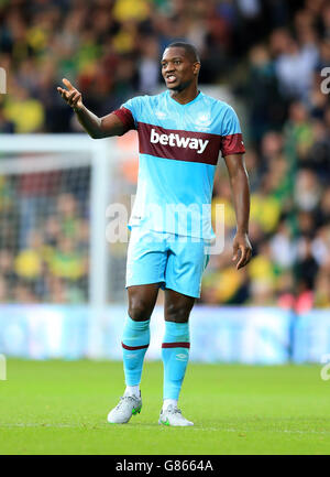 Fußball - Vorbereitungsspiel - Norwich City V West Ham United - Carrow Road Stockfoto