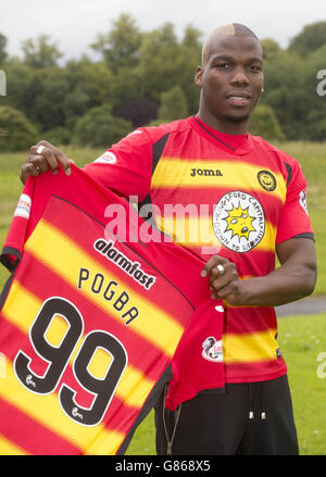 Fußball - Champions League - Partick Thistle Photocall - Mathias Pogba Unterzeichnung Stockfoto