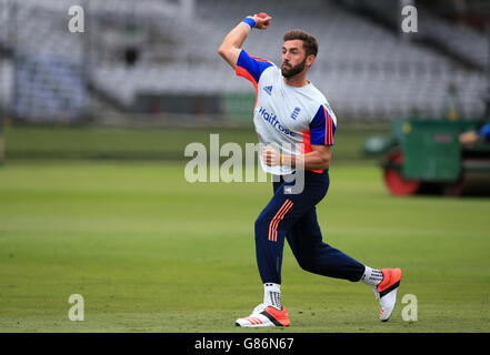 Liam Plunkett, Englands Bowler, während der Nets-Sitzung an der Trent Bridge, Nottingham. Stockfoto