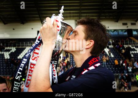 Fußball - Bells Scottish Football League Championship - First Division - Falkirk V Königin des Südens - Falkirk Gemeinschaft Sta... Stockfoto