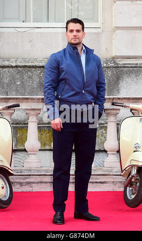 Henry Cavill bei der UK-Premiere von The man from Uncle im Somerset House, London. DRÜCKEN Sie VERBANDSFOTO. Bilddatum: Freitag, 7. August 2015. Bildnachweis sollte lauten: Ian West/PA Wire Stockfoto