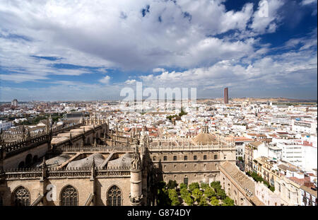 Ansicht von Sevilla, die Hauptstadt und größte Stadt der autonomen Gemeinschaft von Andalusien, Spanien Stockfoto