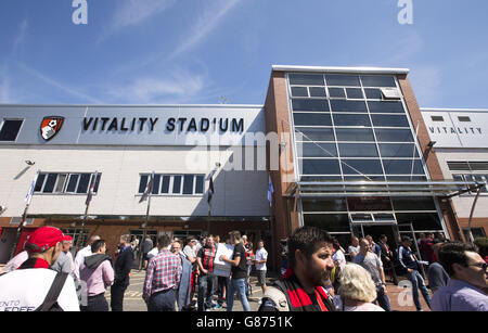 Fußball - Barclays Premier League - Bournemouth gegen Aston Villa - Vitality Stadium. Eine Gesamtansicht des Vitality Stadions vor dem Spiel der Barclays Premier League im Vitality Stadium, Bournemouth. Stockfoto