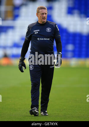 Birmingham City Torwarttrainer Kevin Poole beim Sky Bet Championship-Spiel in St. Andrews, Birmingham. Stockfoto