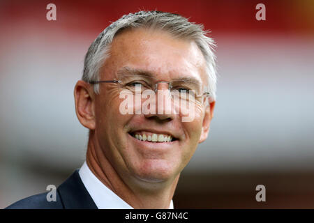 Soccer - Sky Bet League One - Sheffield United / Blackpool - Bramall Lane. Sheffield United Manager Nigel Adkins Stockfoto