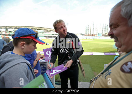 Cricket - Royal London One Day Cup - Halbfinale - Surrey V Nottinghamshire - The Kia Oval. Gareth Batty von Surrey Stockfoto