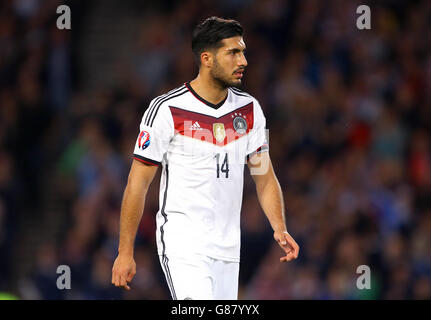 Fußball - UEFA Euro 2016 - Qualifikation - Gruppe D - Schottland / Deutschland - Hampden Park. Emre Can, Deutschland. Stockfoto