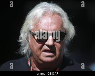 Flavio Briatore beim Großen Preis von Italien 2015 in Monza, Italien. DRÜCKEN Sie VERBANDSFOTO. Bilddatum: Sonntag, 6. September 2015. Siehe PA Story AUTO Italian. Bildnachweis sollte lauten: David Davies/PA Wire. EINSCHRÄNKUNGEN: . Kommerzielle Nutzung mit vorheriger Zustimmung der Teams. Weitere Informationen erhalten Sie unter +44 (0)1158 447447. Stockfoto