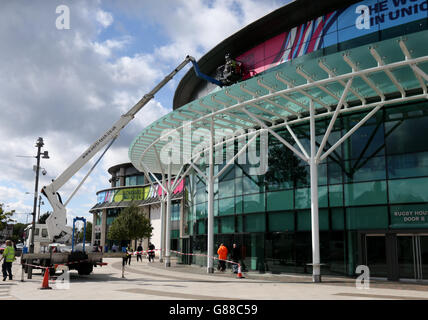 Rugby-Union - Rugby-Weltmeisterschaft 2015 - Twickenham Vorschau Stockfoto