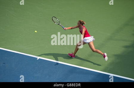 S-Einzel-Match gegen Anna Tatishvili am ersten Tag der US Open bei den US Open im Billie Jean King National Tennis Center am 31 2015. August in New York, USA. Stockfoto