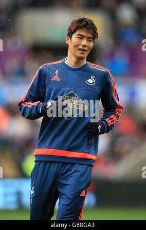 Fußball - Barclays Premier League - Swansea City / Manchester United - Liberty Stadium. Ki Sung-Yueng, Stadt Swansea Stockfoto