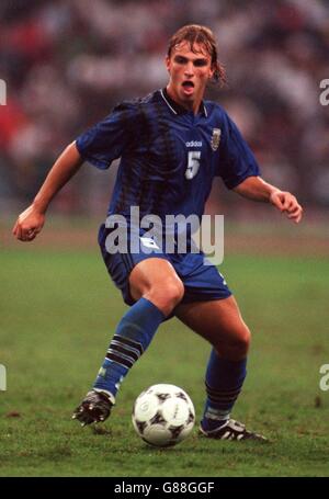 Fußball - Argentinien / Uraguay, Finale der Jugendweltmeisterschaft. Esteban Cambiaso, Argentinien Stockfoto