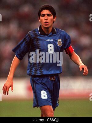 Fußball - Argentinien / Uraguay, Finale der Jugendweltmeisterschaft. Roman Riquelme, Argentinien Stockfoto