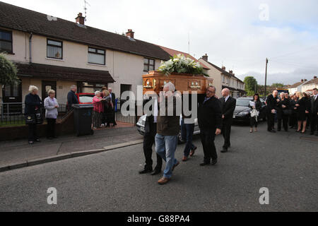 Seamus Wright Beerdigung Stockfoto