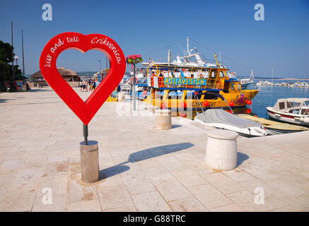 Crikvenica-promenade Stockfoto