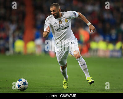 Fußball - UEFA Champions League - Gruppe A - Real Madrid / Shakhtar Donetsk - Estadio Santiago Bernabeu. Karim Benzema von Real Madrid Stockfoto