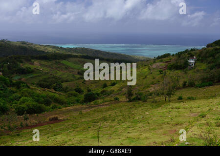 Am Mont Lubin, Rodrigues Stockfoto