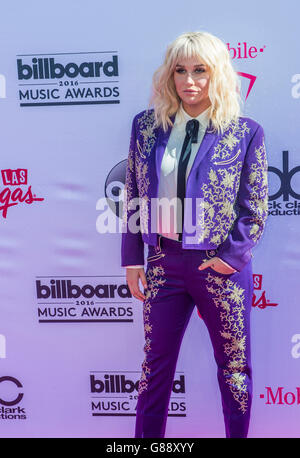 LAS VEGAS - 22.Mai: Aufnahmekünstler Kesha besucht die 2016 Billboard Music Awards in der T-Mobile Arena am 22. Mai 2016 in Las Veg Stockfoto