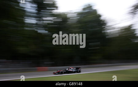 Motorsport - Formel-1-Weltmeisterschaft - Großer Preis Von Italien 2015 - Trainingstag - Monza Circuit. Fernando Alonso von McLaren während des Trainingstages für den Großen Preis von Italien 2015 in Monza, Italien. Stockfoto