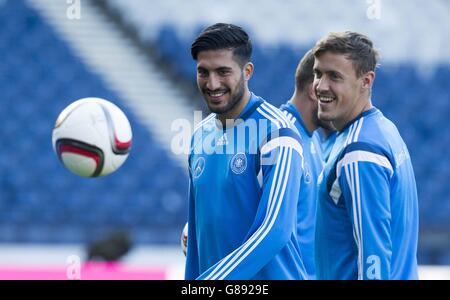 Fußball - UEFA Euro 2016 - Qualifikation - Gruppe D - Schottland V Deutschland - Deutschland Training - Hampden Park Stockfoto