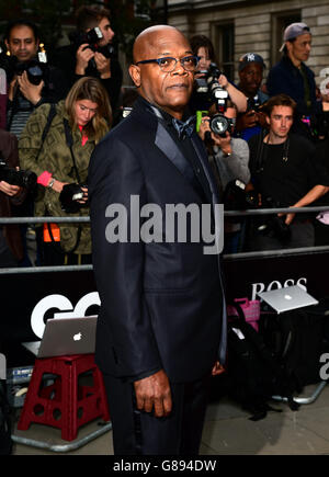 Samuel L. Jackson nahm an den GQ Men of the Year Awards 2015 im Royal Opera House, London, Teil. DRÜCKEN SIE VERBANDSFOTO. Bilddatum: Dienstag, 8. September 2015. Siehe PA Story SHOWBIZ GQ. Das Foto sollte lauten: Ian West/PA Wire Stockfoto