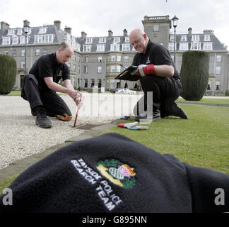 G8-Gipfel Vorbereitungen - Gleneagles Hotel Stockfoto