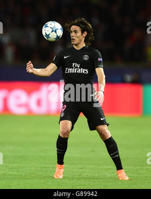 Fußball - UEFA Champions League - Gruppe A - Paris Saint-Germain / Malmö FF - Parc des Princes. Edinson Cavani in Paris Saint-Germain Stockfoto