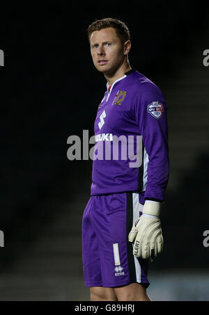 Fußball - Capital One Cup - Dritte Runde - MK Dons / Southampton - Stadion:MK. Milton Keynes Dons Torwart David Martin Stockfoto