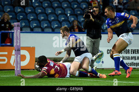 Rugby-Liga - erste Utility Super League - Super-8 - Huddersfield Riesen V Leeds Rhinos - The John Smiths Stadion Stockfoto