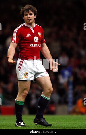 Rugby Union - British & Irish Lions gegen Argentinien - Millennium Stadium. Gordan D'Arcy, britische und irische Löwen Stockfoto