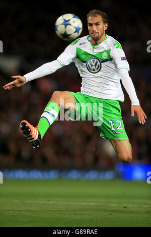 Fußball - UEFA Champions League - Gruppe B - Manchester United V VfL Wolfsburg - Old Trafford Stockfoto