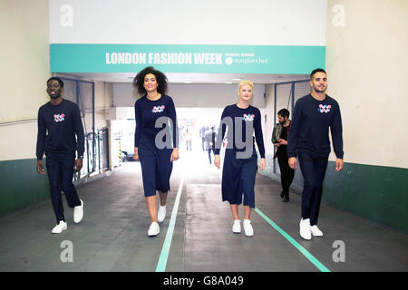 London Fashionweek Stockfoto