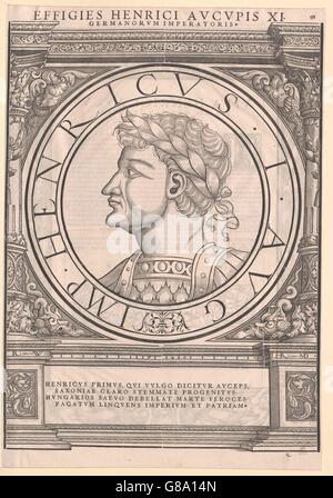 Heinrich I., Deutscher König Stockfoto