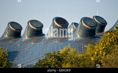 Detail der Außenhaut des Grazer Kunsthauses Kunstmuseum, von den Architekten Peter Cook und Colin Fournier, Graz, Steiermark, Austria, Europe Stockfoto