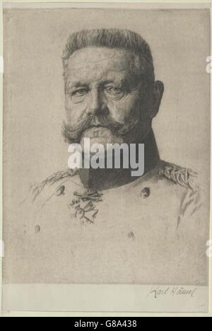 Hindenburg, Paul von Beneckendorff Stockfoto