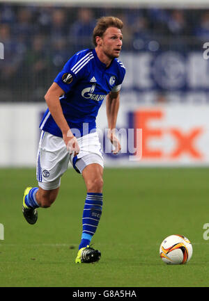 Fußball - UEFA Europa League - Gruppe K - Schalke / Asteras Tripolis - Arena AufSchalke. Benedikt Howedes von Schalke Stockfoto