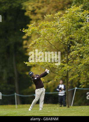 Andy Sullivan aus England beim dritten Tag der British Masters im Woburn Golf Club, Little Brickhill. Stockfoto