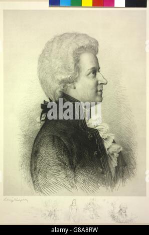 Mozart, Wolfgang Amadeus Stockfoto