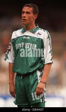 Fußball - Arminia Bielefeld / Besiktas Istanbul. Bernd Eigner, Bielefeld Stockfoto