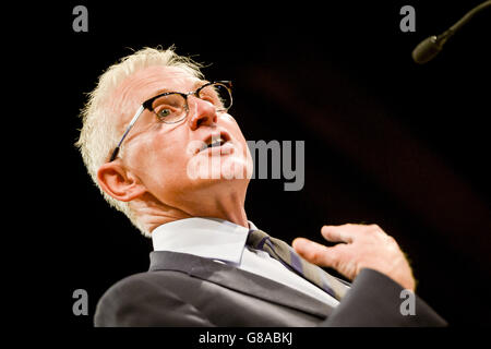 Norman Lamb spricht auf der Jahreskonferenz der Liberaldemokraten im Bournemouth International Centre. Stockfoto