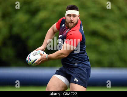 Rugby-Union - World Cup 2015 - Pool A - England V Wales - England Trainingseinheit - Pennyhill Park Stockfoto