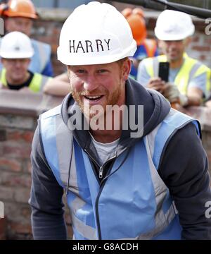 DIY SOS königlichen besuchen Stockfoto