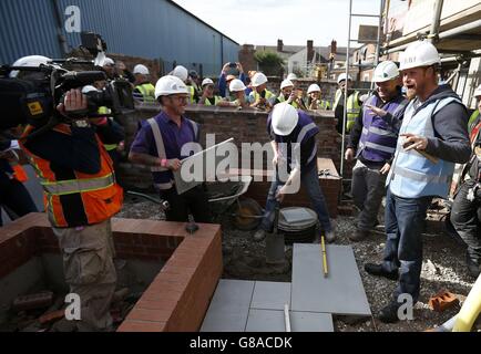 DIY SOS königlichen besuchen Stockfoto