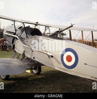 Ein Kampfflugzeug aus Bristol 1917 aus dem Ersten Weltkrieg, jetzt in der Shuttleworth Veteran Plane Collection, Biggleswade, Bedfordshire. Stockfoto