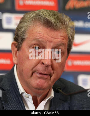 Fußball - UEFA Euro 2016 Qualifikation - England gegen Estland - Ankündigung der englischen Mannschaft - Wembley Stadium. Der englische Manager Roy Hodgson während der Ankündigung der Mannschaft im Wembley Stadium, London. Stockfoto